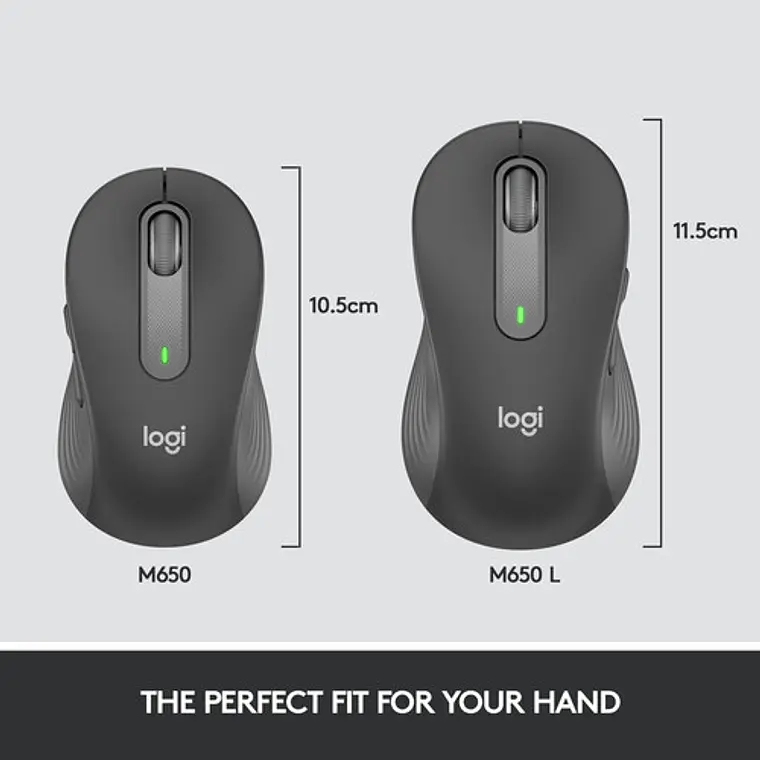 Mouse inalámbrico Logitech Signature M650 L (grafito) 2