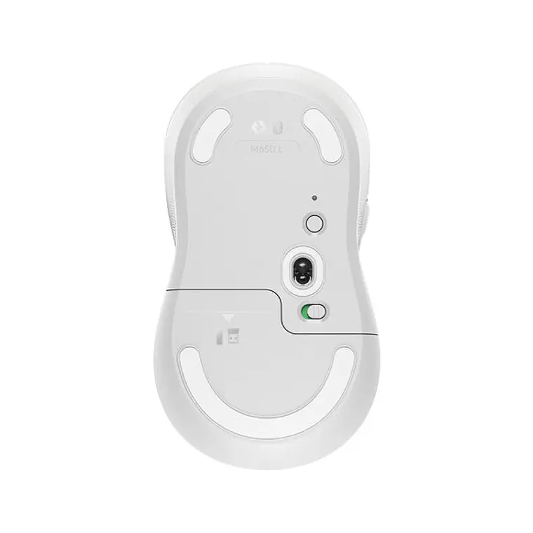 Mouse Óptico Inalámbrico Logitech M650 L, Hasta 2000 dpi, Bluetooth, USB. Color Blanco 5