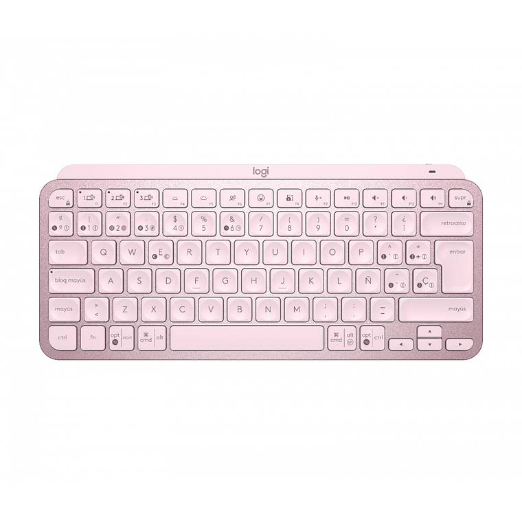 Teclado Logitech Mx Keys Mini, Inalámbrico, RF Wireless/Bluetooth, Rosado 1