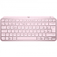 Teclado Logitech Mx Keys Mini, Inalámbrico, RF Wireless/Bluetooth, Rosado - Miniatura 1