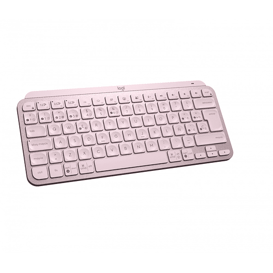 Teclado Logitech Mx Keys Mini, Inalámbrico, RF Wireless/Bluetooth, Rosado