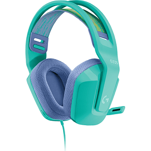Audífonos Gamer Logitech G335, Con Micrófono, Compatible con PC/Xbox/PS4/Nintendo Switch, Menta - certificado Discord
