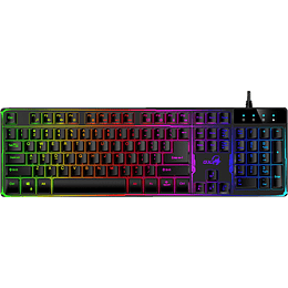 Genius teclado gaming skorpion K8 color negro con luz