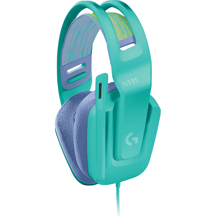 Audífonos Gamer Logitech G335, Con Micrófono, Compatible con PC/Xbox/PS4/Nintendo Switch, Menta - certificado Discord 3