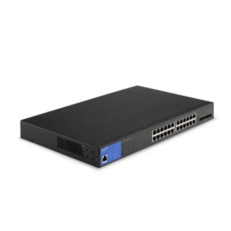 Switch 24 puertos Linksys LGS328MPC 10/100/1000 PoE+ y 4 puertos 10G SFP+. Administrable 1