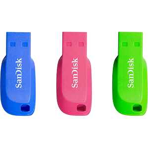 Unidad flash USB 32 GB | SanDisk USB 2.0 - 3 color pack