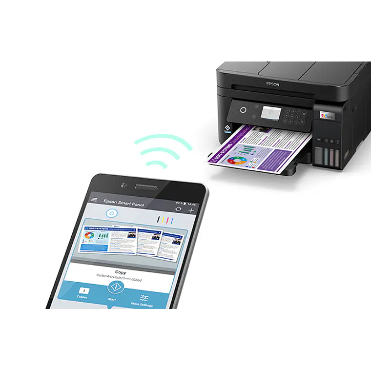 Impresora Multifuncional Epson EcoTank L6270 | Color USB 2.0 / Wi-Fi / LAN 8