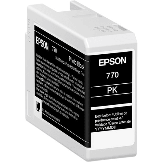 Cartucho de tinta negro fotográfico Epson 770 UltraChrome PRO10 (25 ml)