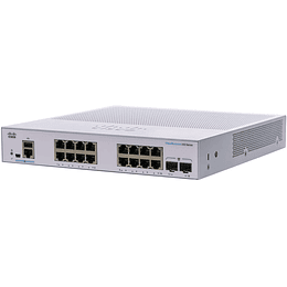 Switch 16 puertos Cisco Business CBS250-16T-2G interruptor inteligente GE, 2x1G SFP