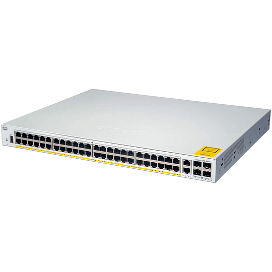 Conmutador Cisco Catalyst 1000 C1000FE-48P-4G-L, 48 puertos FE PoE +, 370w 