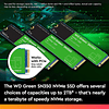 Unidad de estado sólido interna WD Green SN350 NVMe de 1 TB - Gen3 PCIe, QLC, M.2 2280