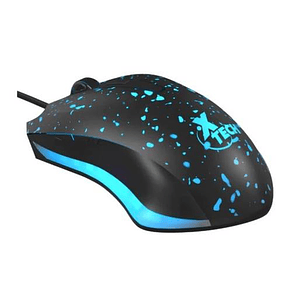Mouse Gamer XTech XTM-411, 6 Botones, 3600 DPI, Luces LED, Negro