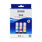Pack de 3 Botellas de Tinta Epson T544 colores (Cyan, Magenta, Amarillo) T544520-3P - Miniatura 2