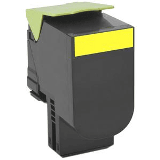 Cartucho de Toner Lexmark 80C8XY0 color Amarillo