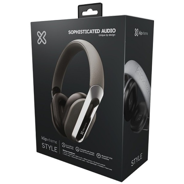 Audifonos Klip Xtreme KWH-750GR Wireless 40Hr Gray  3
