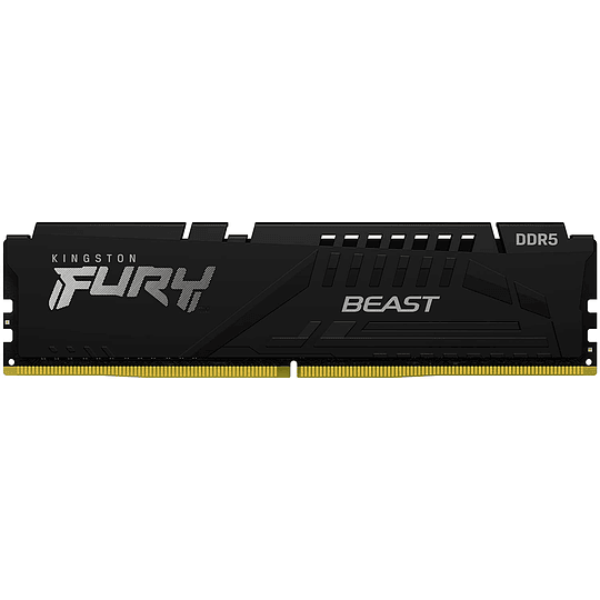 Memoria DIMM Kingston Fury Beast, DDR5 6000MHz, CL40, 16GB.
