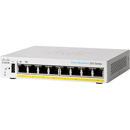 Switch 8 Puertos Cisco CBS250-8PP-D-NA, Soporte PoE+, Administrable