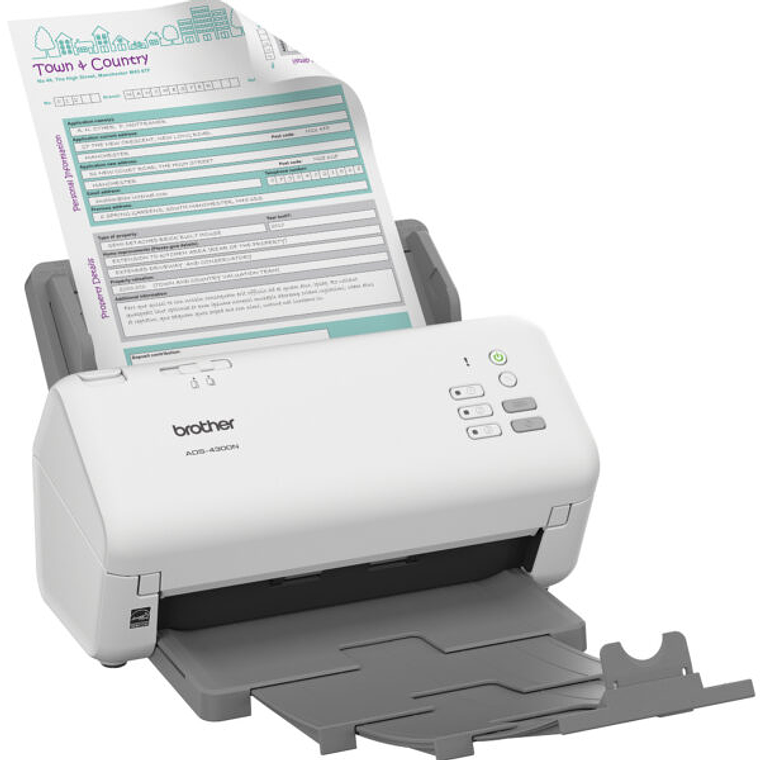 Escaner Brother ADS-4300N | USB 3.0 1