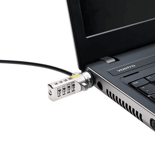 Candado de Seguridad con clave para Notebook Acero Carbono