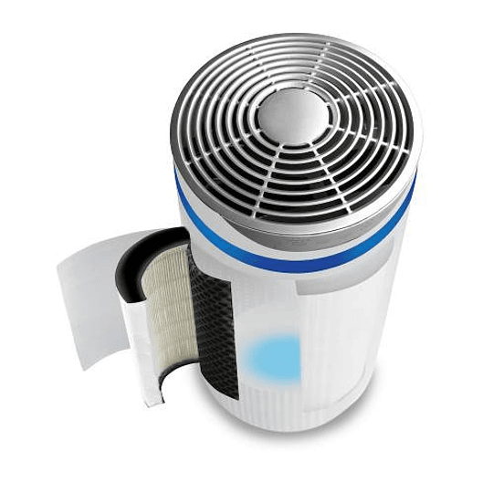 Purificador de aire con filtro HEPA y LED UV-C para piezas medianas 