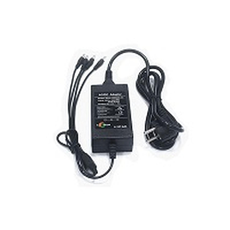 Adaptador de Poder FolkSafe de 12V/5A (4 conectores DC) 1