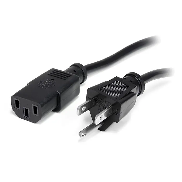 Cable de 3m de Alimentación Estándar para Computadora NEMA 5-15P a C13 Macho a Hembra 1