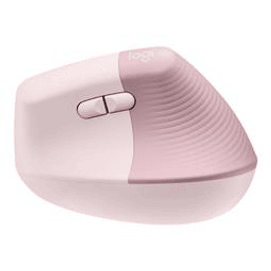 Mouse Inalámbrico Logitech Lift Vertical Ergonomic, 6 botones, hasta 4000 dpi. Color Rosa