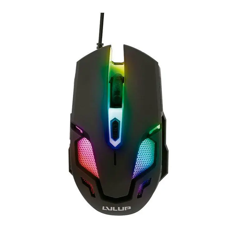 Mouse Gamer Vivitar LvlUp Vertex, 5 Botones, 3200DPI, Iluminación LED, Negro 1