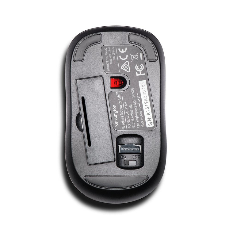 Mouse Kensington For Life Negro Inalambrico (3 botones) 3