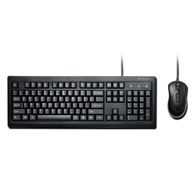 Kit Teclado Mouse Kensington Alámbrico For Life, Desktop Set 3