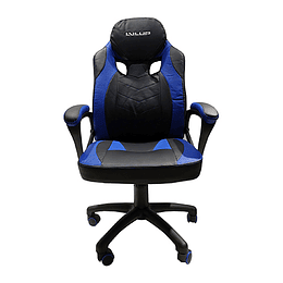 Silla Gamer Vivitar LvlUp Python Blue ( Ajustable, Hasta 100kg, Azul)