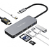 Hub USB-C Multipuerto USB-A; Micro SD/SD; HDMI; PD Dusted