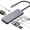 Hub USB-C Multipuerto USB-A; Micro SD/SD; HDMI; PD Dusted