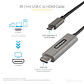Cable 1m USB C a HDMI 4K de 60Hz con HDR10  - Miniatura 4