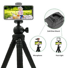 Trípode de Viaje Extensible Vivitar, Para Celulares, Hasta 42", Con Control Remoto