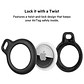 Pack de 4 llaveros para Airtag Belkin negro - Miniatura 3