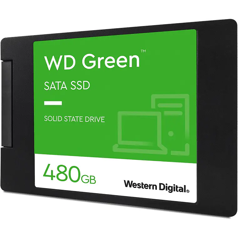 Disco duro 480GB interno SSD | WD Green 2.5“ SATA 2