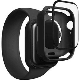 Lamina Glass Fusion Plus para Apple Watch 45MM Transparente con borde Negro