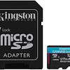Tarjeta de Memoria microSDXC Kingston Canvas Go Plus, 128GB, Lectura 170MB/s