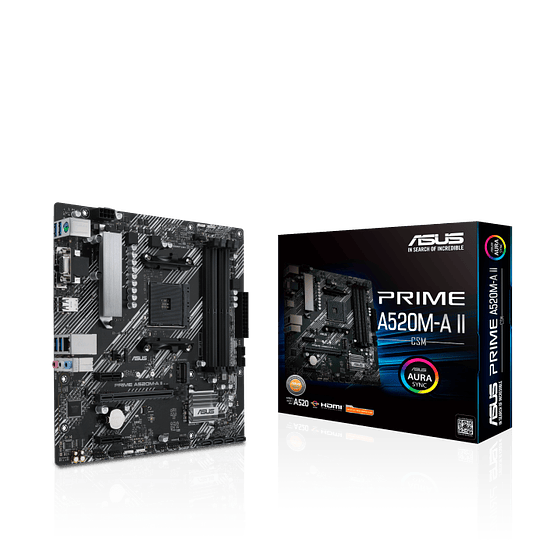 Tarjeta madre AMD A520 (Ryzen AM4) micro ATX con M.2, DP, HDMI