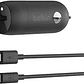 Cargador 20W para auto con cable Lightning Belkin negro - Miniatura 1