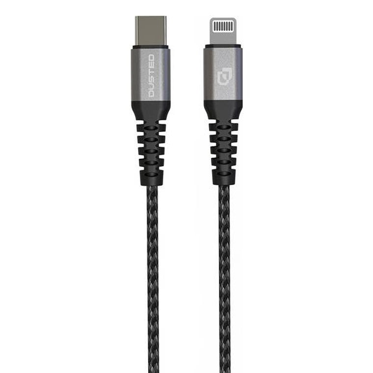 Cable Lightning MFi a USB-C 1.2 Mt Rugged Dusted negro 1