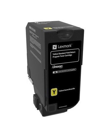 Cartucho de toner Lexmark 74C4SY0 color amarillo