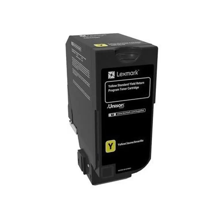 Cartucho de toner Lexmark 74C4SY0 color amarillo 1