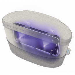 Sanitizador UV multipropósito con 4 LED UV-C Recargable, Color Gris