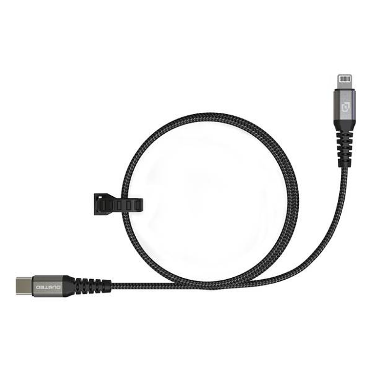 Cable Lightning MFi a USB-C 1.2 Mt Rugged Dusted negro 2