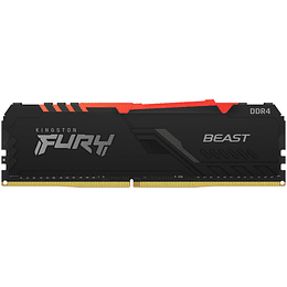 Mem FURY Beast RGB 8GB 3600MHz DDR4 CL17 Desk