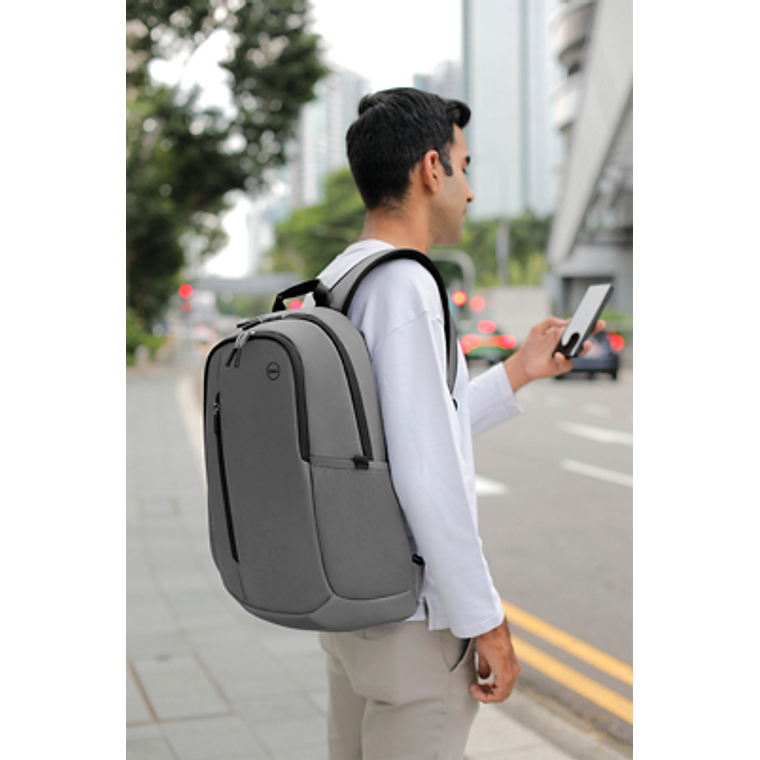 Mochila Dell carrying backpack (para equipos de hasta 15“) 420D nylon Gris 6