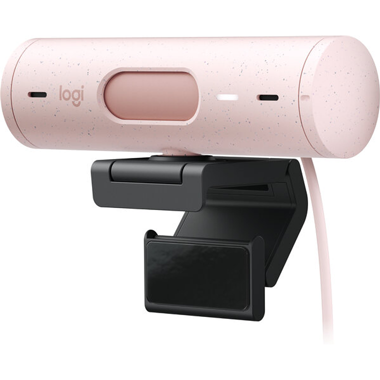 Cámara Web Logitech Brio 500, Video Full HD 1080p, Micrófono integrado, USB-C. Color Rosa 2