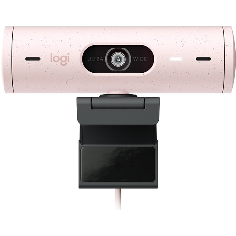 Cámara Web Logitech Brio 500, Video Full HD 1080p, Micrófono integrado, USB-C. Color Rosa 3